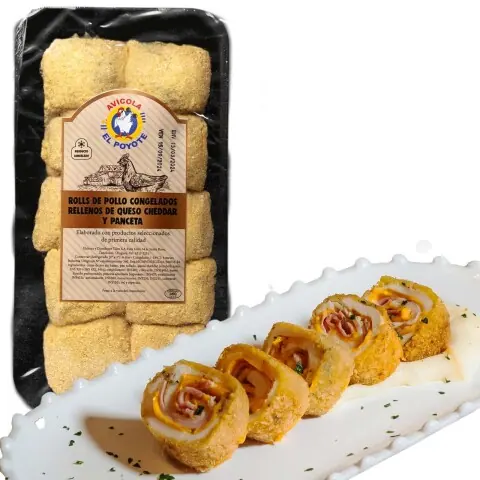 ROLLS DE JAMON Y QUESO